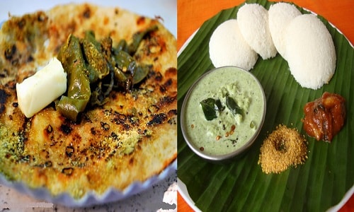 North India and South India Cuisine